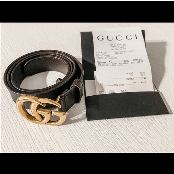 Authentic Gucci Belt 85 Dark Brown - Picture 2 of 7